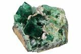 Aragonite Encrusted Fluorite Crystal Cluster - Rogerley Mine #143067-1